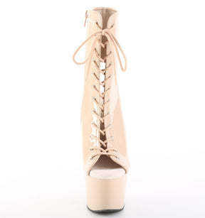 ADORE-1016 Calf High Peep Toe Boots Nude Multi view 5