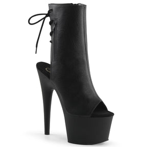 ADORE-1018 Leather Peep Toe Ankle Boots