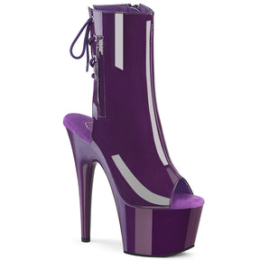 ADORE-1018 Purple Peep Toe Ankle Boot