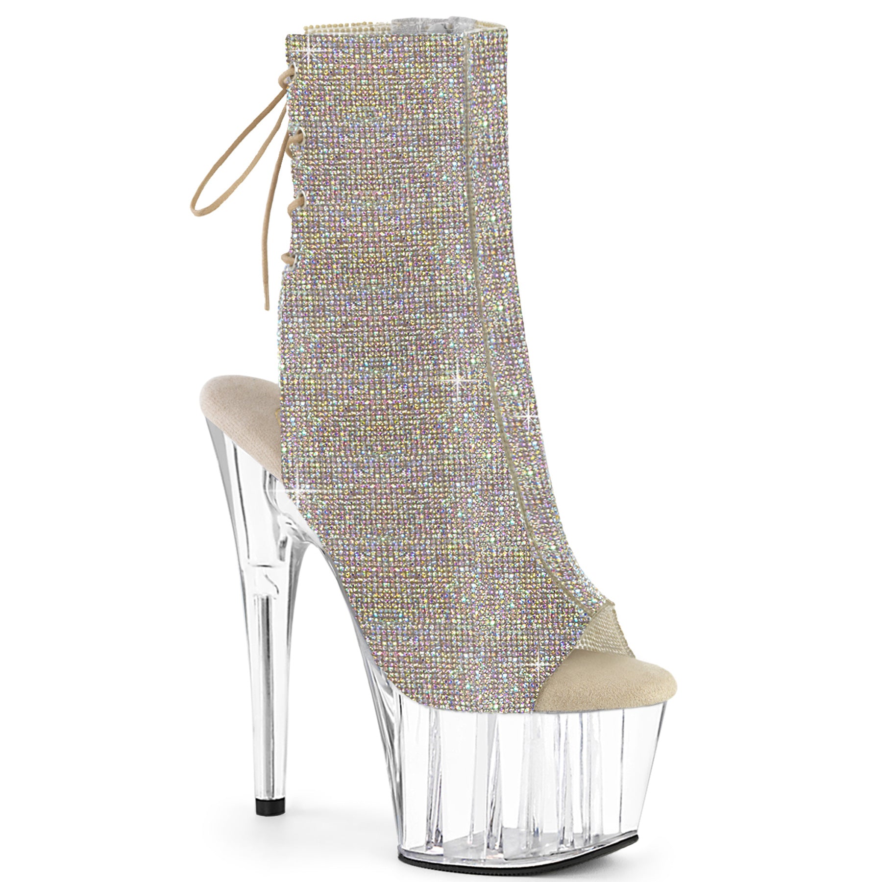 ADORE-1018C-RS Rhinestone Ankle Boots