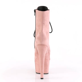 ADORE-1020FS Pink Suede Ankle Boots