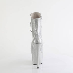 ADORE-1020GP Silver Glitter Calf High Boots