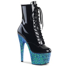 ADORE-1020LG Glitter Platform Ankle Boots