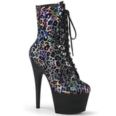 ADORE-1020LP Black & Multi Colour Calf High Boots