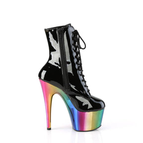 ADORE-1020RC Black & Multi Colour Calf High Boots