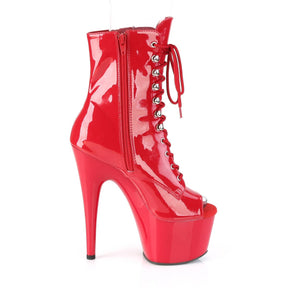 ADORE-1021 Red Patent Calf High Peep Toe Boots