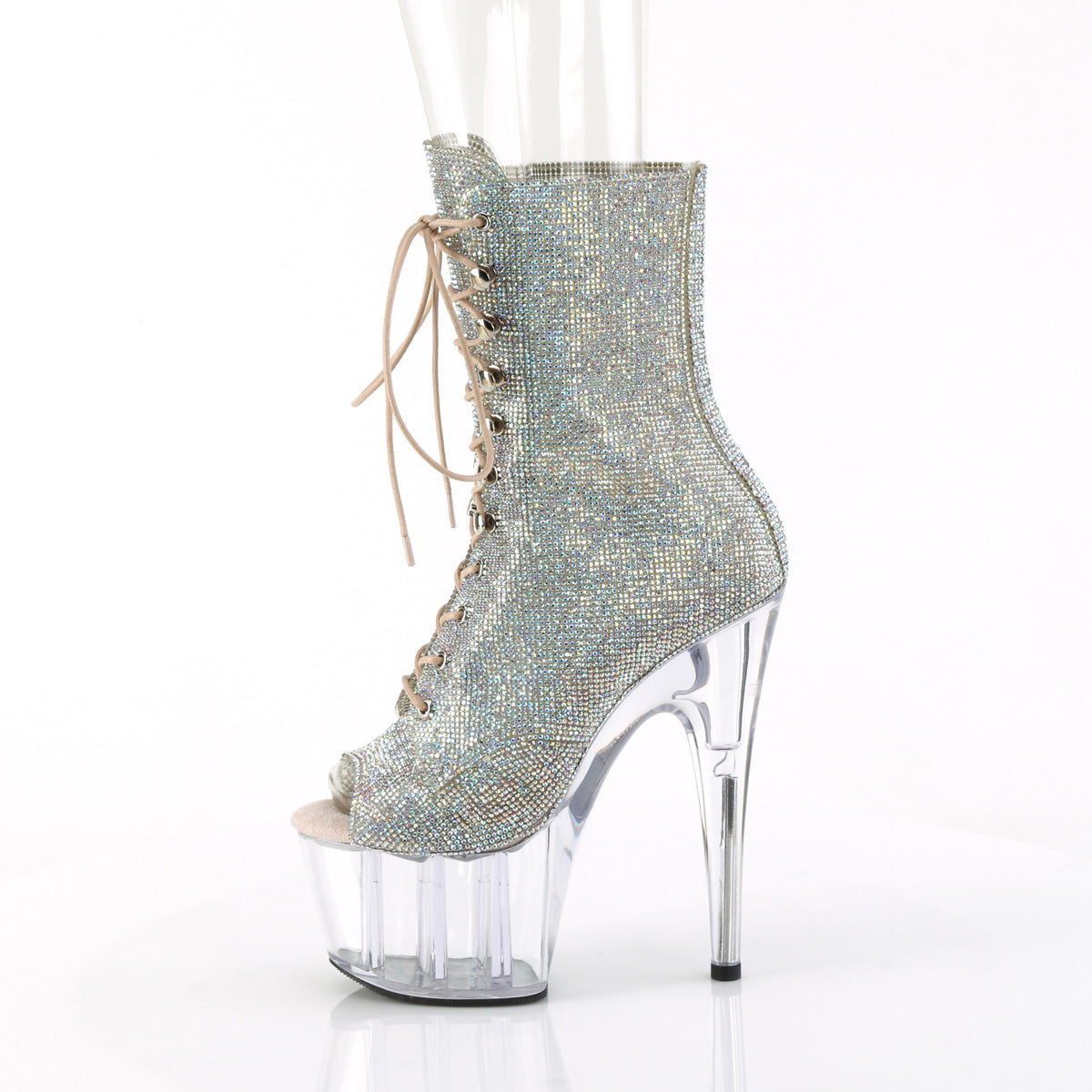 ADORE-1021C-RS Rhinestone Ankle Platform Boots