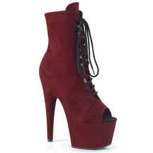 ADORE-1021FS Suede Peep Toe Ankle Boots