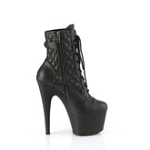 ADORE-1033 Buckled Lace-Up Ankle Boot