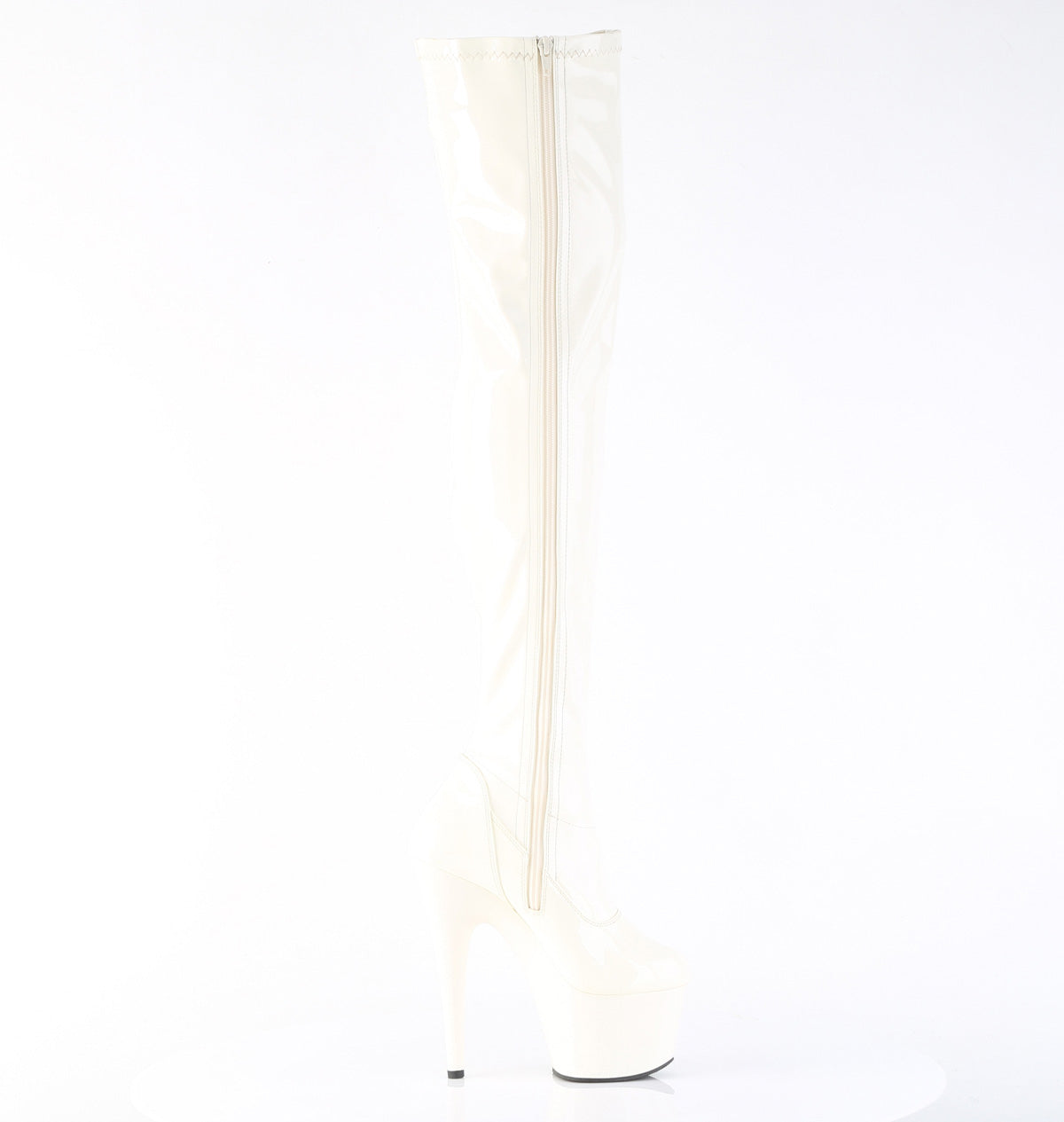 ADORE-3000 Thigh High Boots White Multi view 2