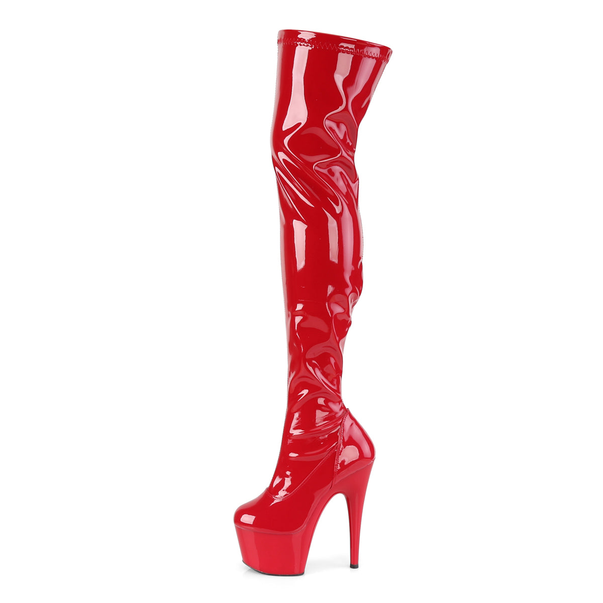 ADORE-3000 Thigh High Boots Red Multi view 4