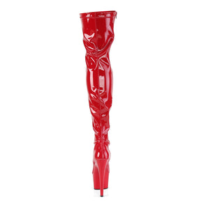 ADORE-3000 Thigh High Boots Red Multi view 3