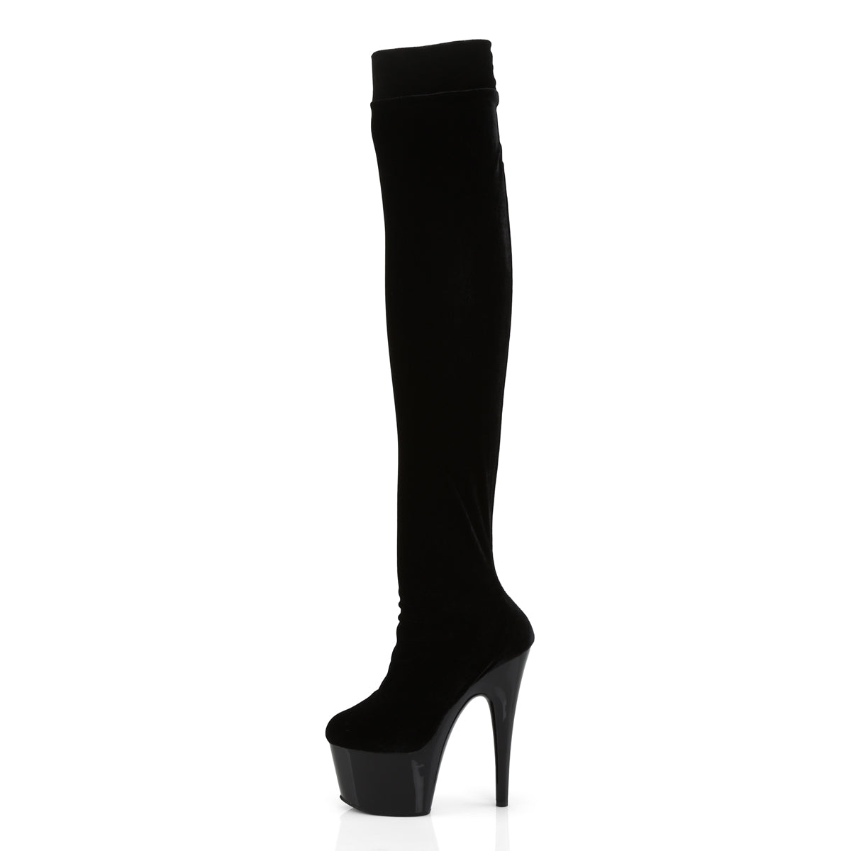 ADORE-3002 Black Thigh High Boots Black Multi view 4