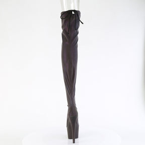 ADORE-3008REFL Stretch Pull-On Thigh High Boots