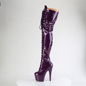 ADORE-3020GP Lace-Up Stretch Thigh Boot Purple Multi view 4