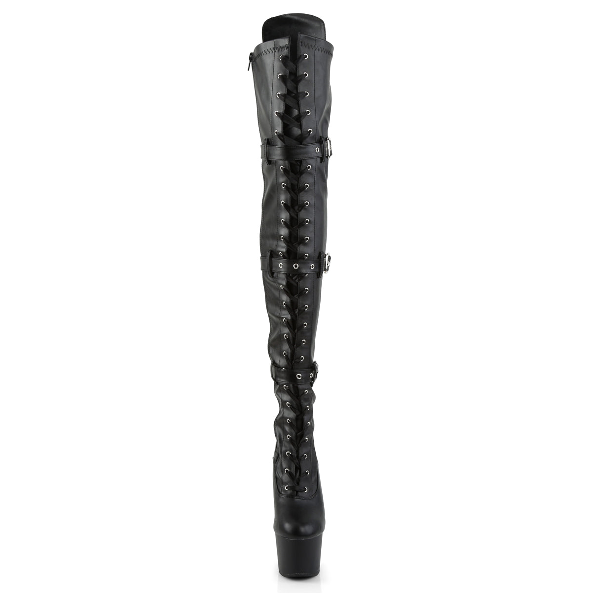 ADORE-3028 Black Thigh High Boots Black Multi view 5