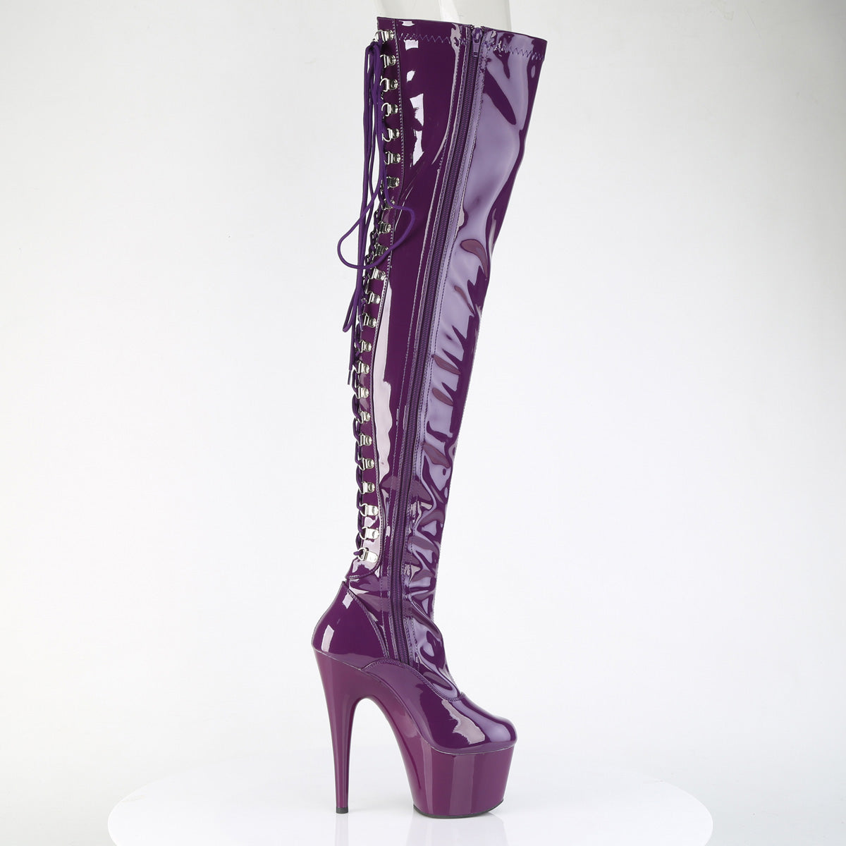 ADORE-3063 Thigh High Boots Purple Multi view 2