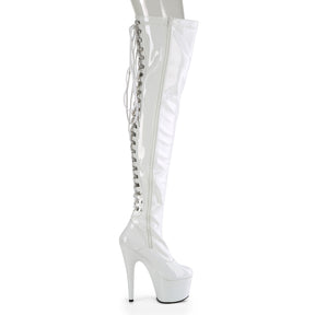 ADORE-3063 Thigh High Boots White Multi view 2