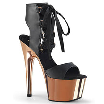 ADORE-700-14 Black Lace Up Platform Sandals