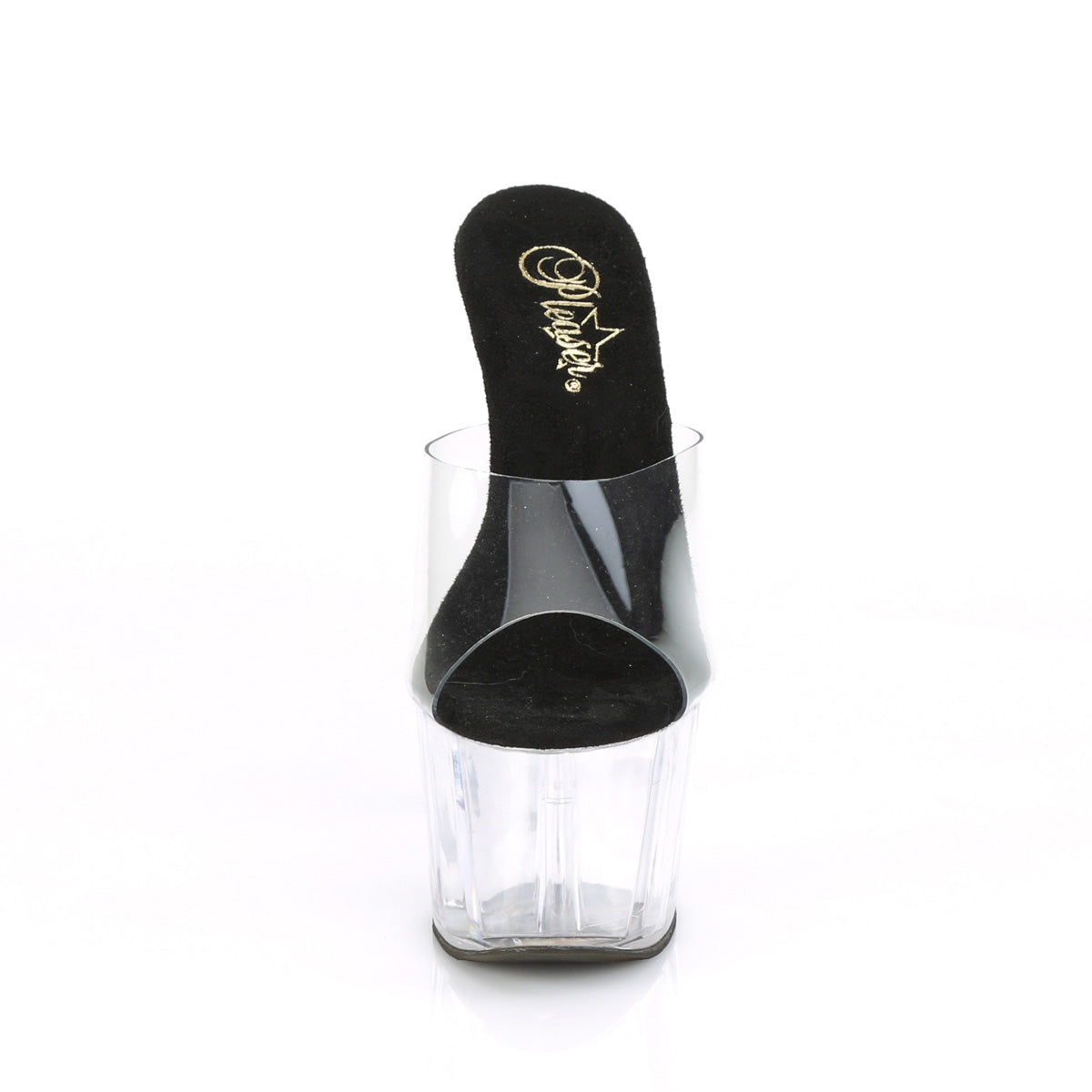 ADORE-701 Black & Clear Slide High Heel Clear Multi view 5