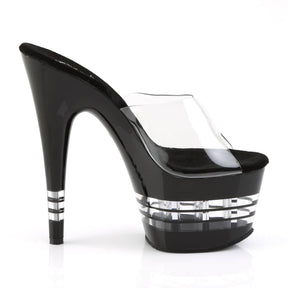 ADORE-701LN Black & Clear Cut Out Platform Heels