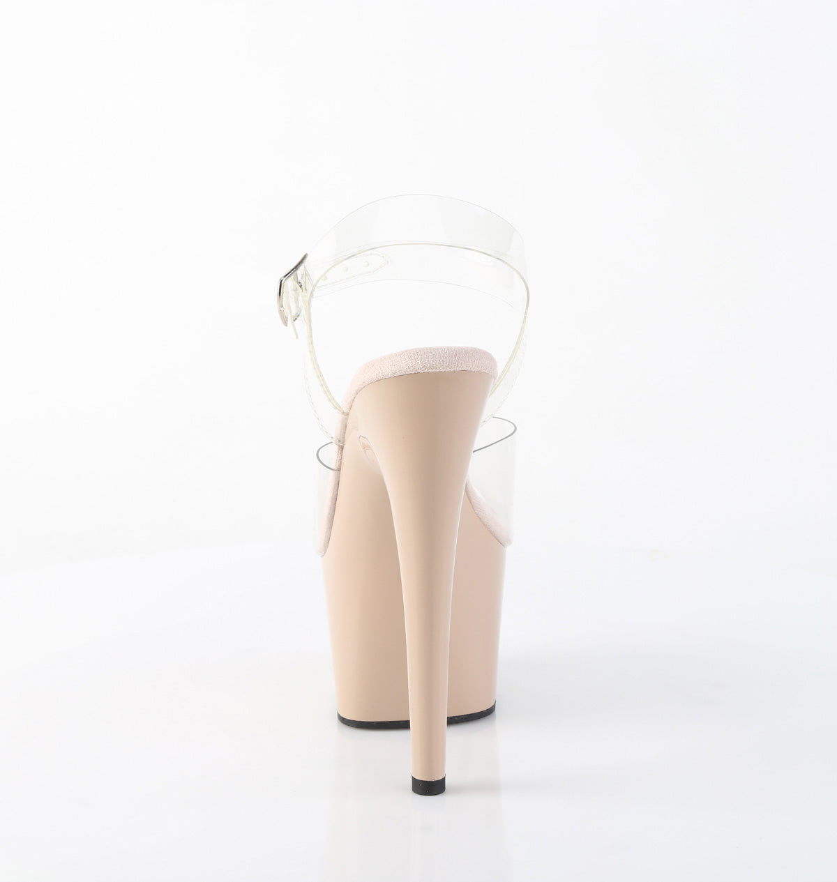 ADORE-708 Nude & Clear Platform Heels