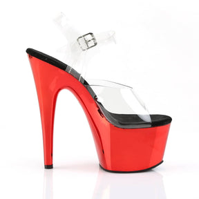 ADORE-708 Red Metallic Platform Heels