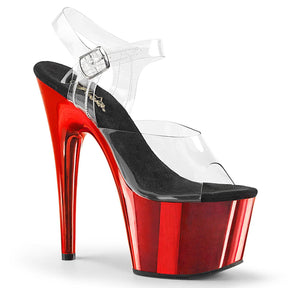 ADORE-708 Red Metallic Platform Heels