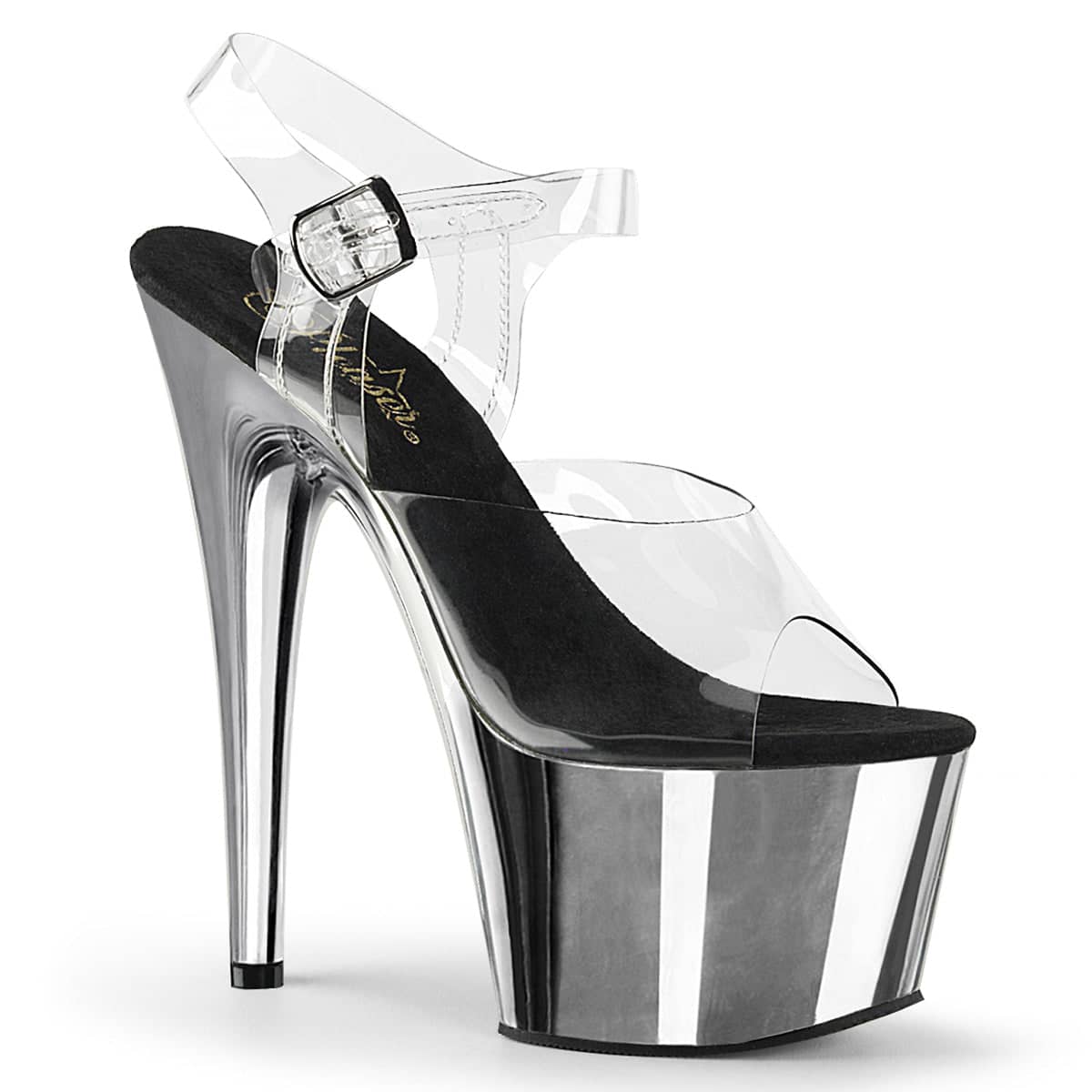 ADORE-708 Silver Metallic Platform Heels