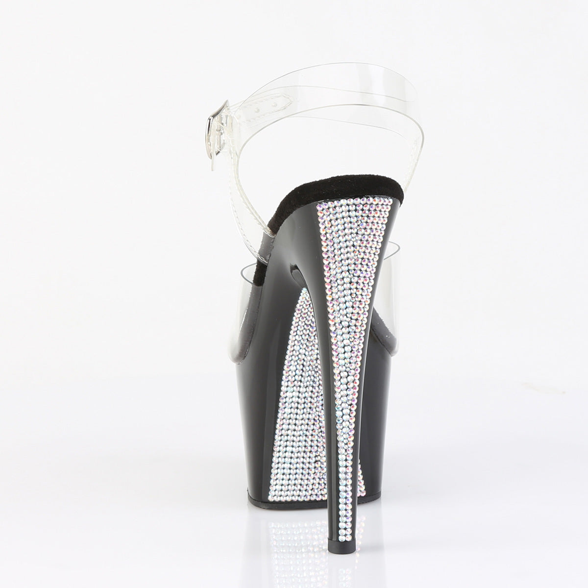 ADORE-708CRS-2 Platform Sandal Black & Clear Multi view 3