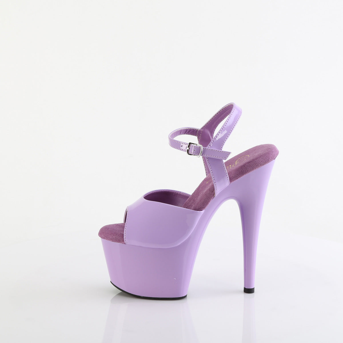 ADORE-709 Purple & Clear Ankle Peep Toe High Heel  Multi view 4