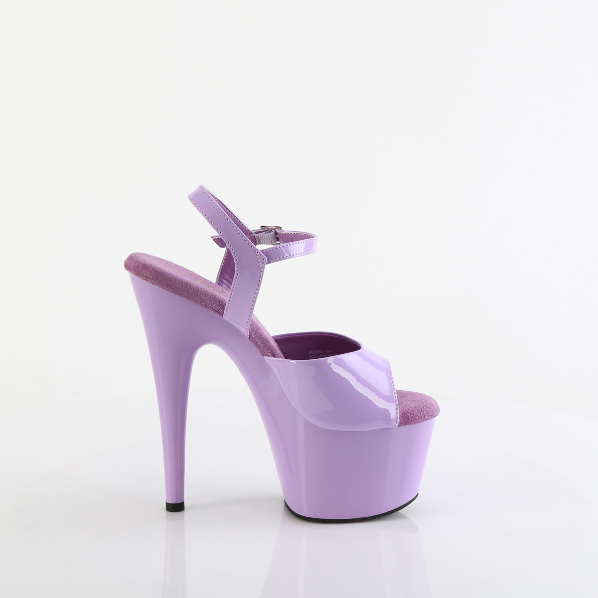 ADORE-709 Purple & Clear Ankle Peep Toe High Heel  Multi view 2