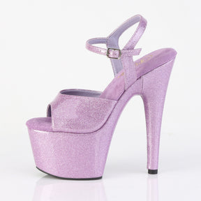 ADORE-709GP Ankle Peep Toe High Heel Purple Multi view 4