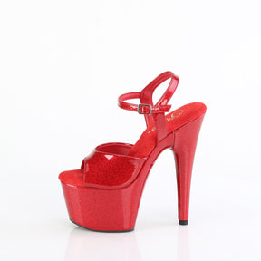 ADORE-709GP Ankle Peep Toe High Heel Red Multi view 4