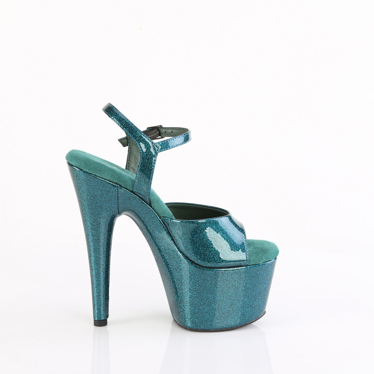 ADORE-709GP Ankle Peep Toe High Heel Green Multi view 2