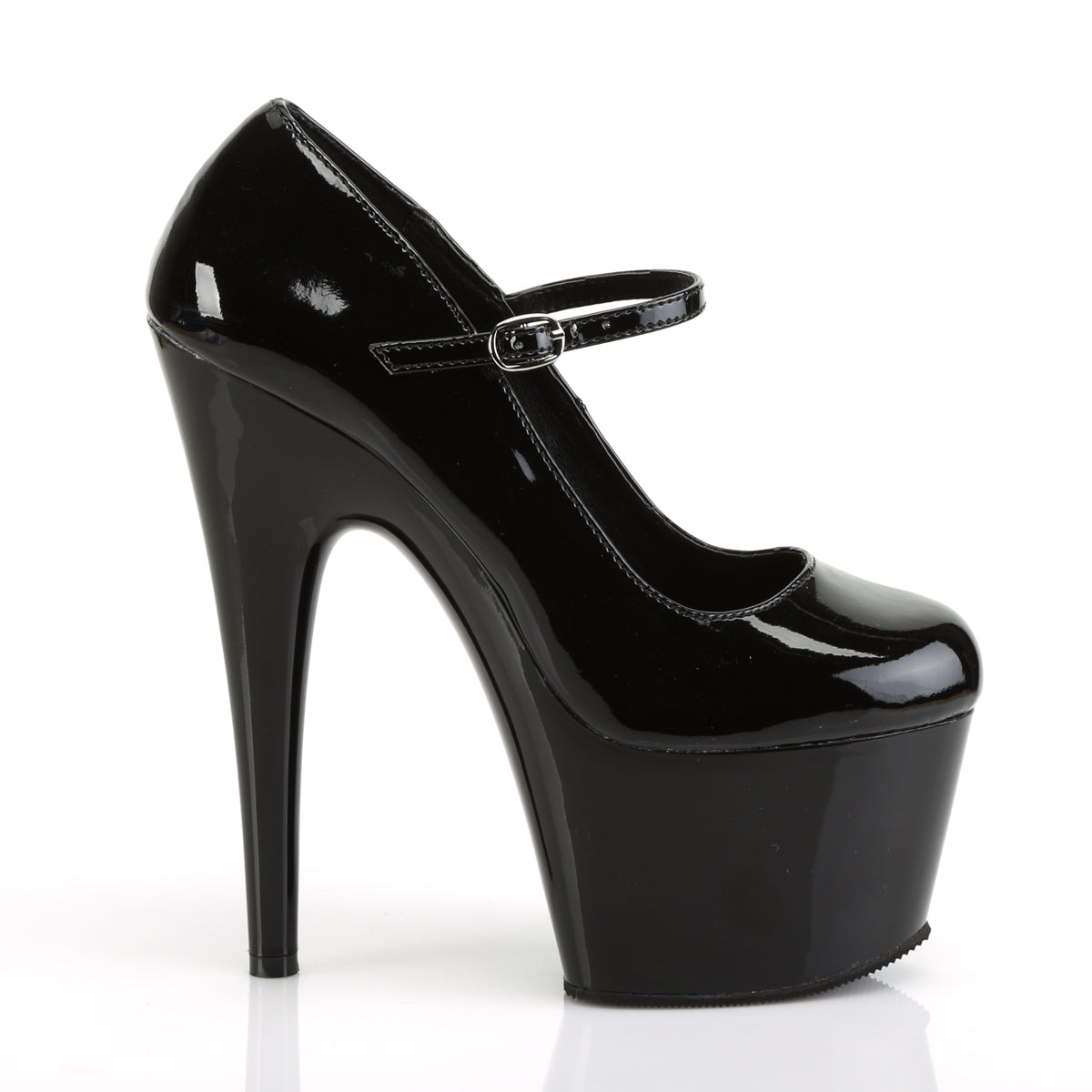 ADORE-787 Black Patent High Heel Black Multi view 2