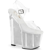 AMAZE-808SRS Platform Glitter Rhinestone Sandals