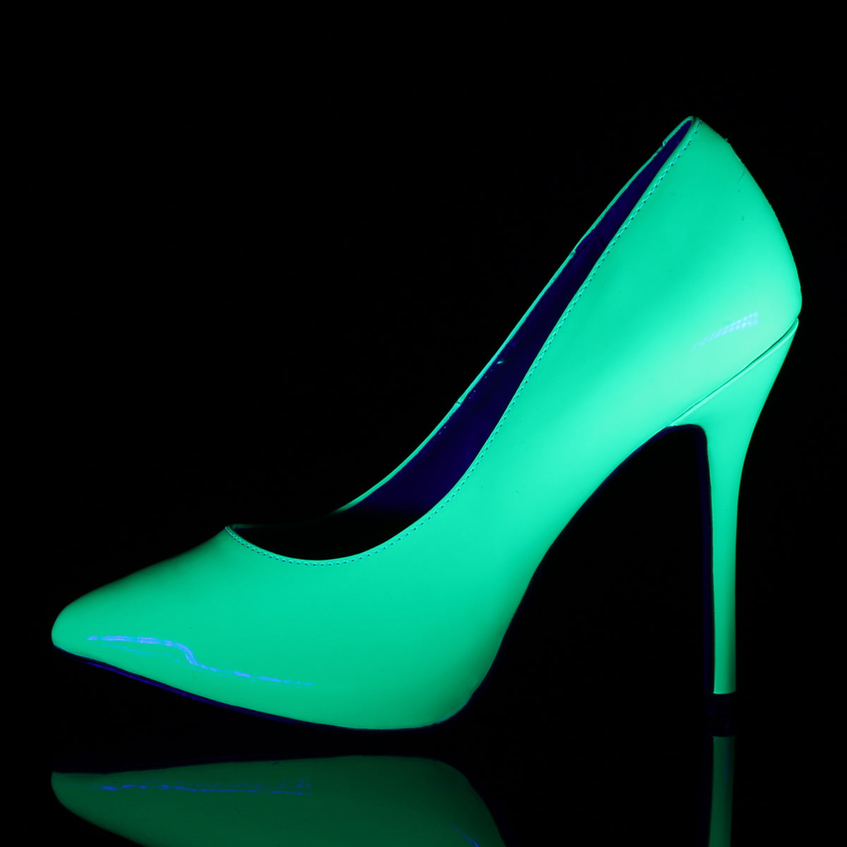 AMUSE-20 Green Patent Court High Heel Green Multi view 4