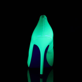 AMUSE-20 Neon Green Court Heels