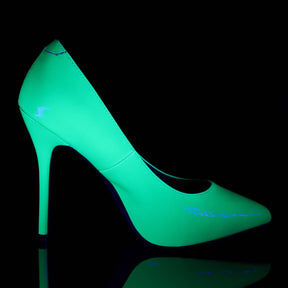 AMUSE-20 Neon Green Court Heels