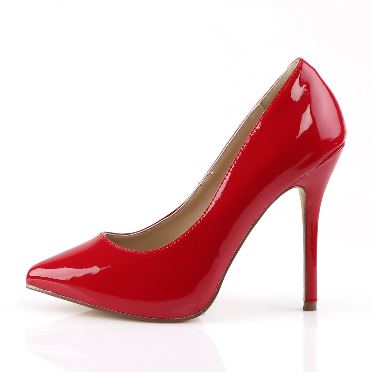 AMUSE-20 Red Patent Court High Heel Red Multi view 4