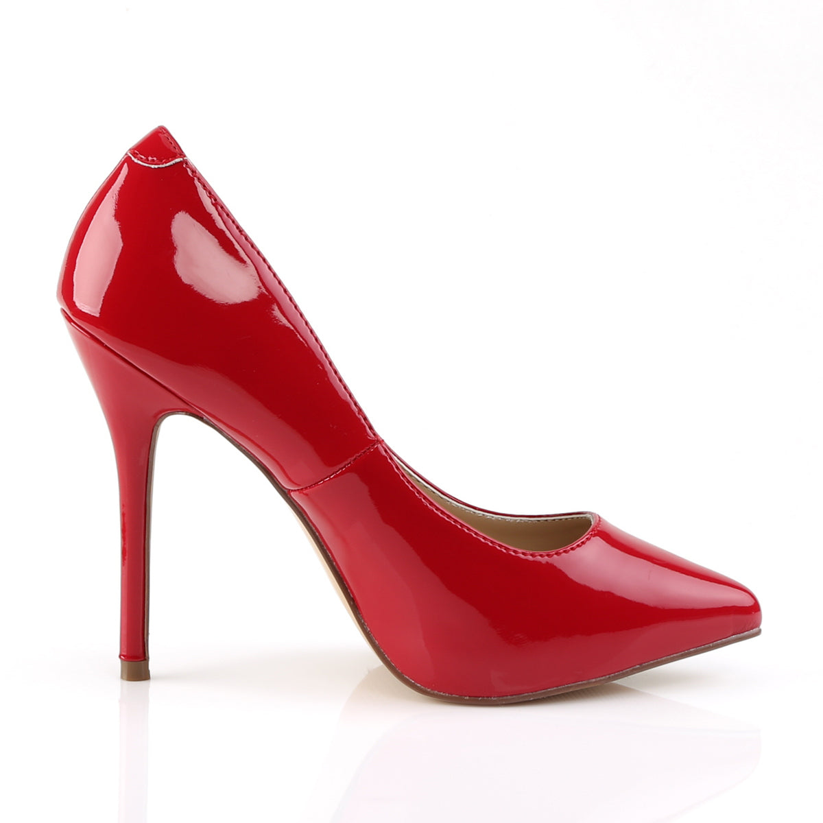 AMUSE-20 Red Patent Court High Heel Red Multi view 2