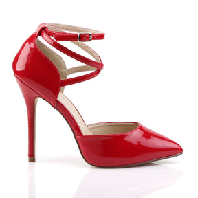 AMUSE-25 Red Patent Court High Heel Red Multi view 2