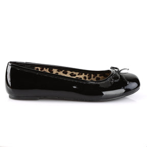 ANNA-01 Black Patent Flat Ballet Black Multi view 2