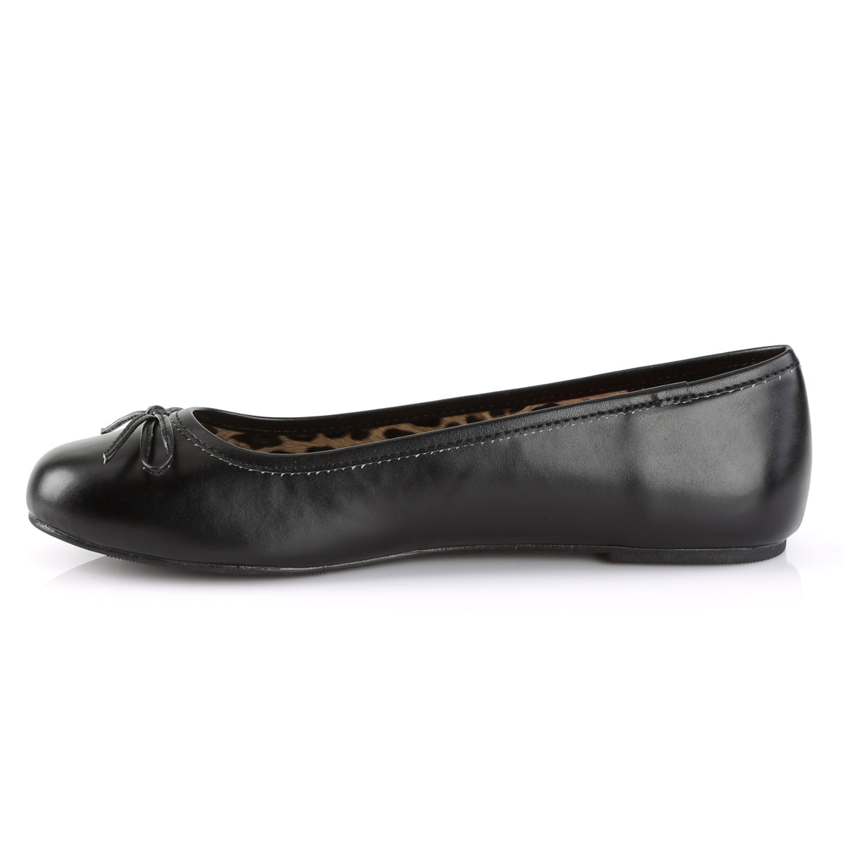 ANNA-01 Black Patent Flat Ballet Black Multi view 4