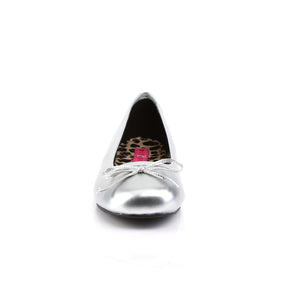 ANNA-01 Black Patent Flat Ballet Silver Multi view 5