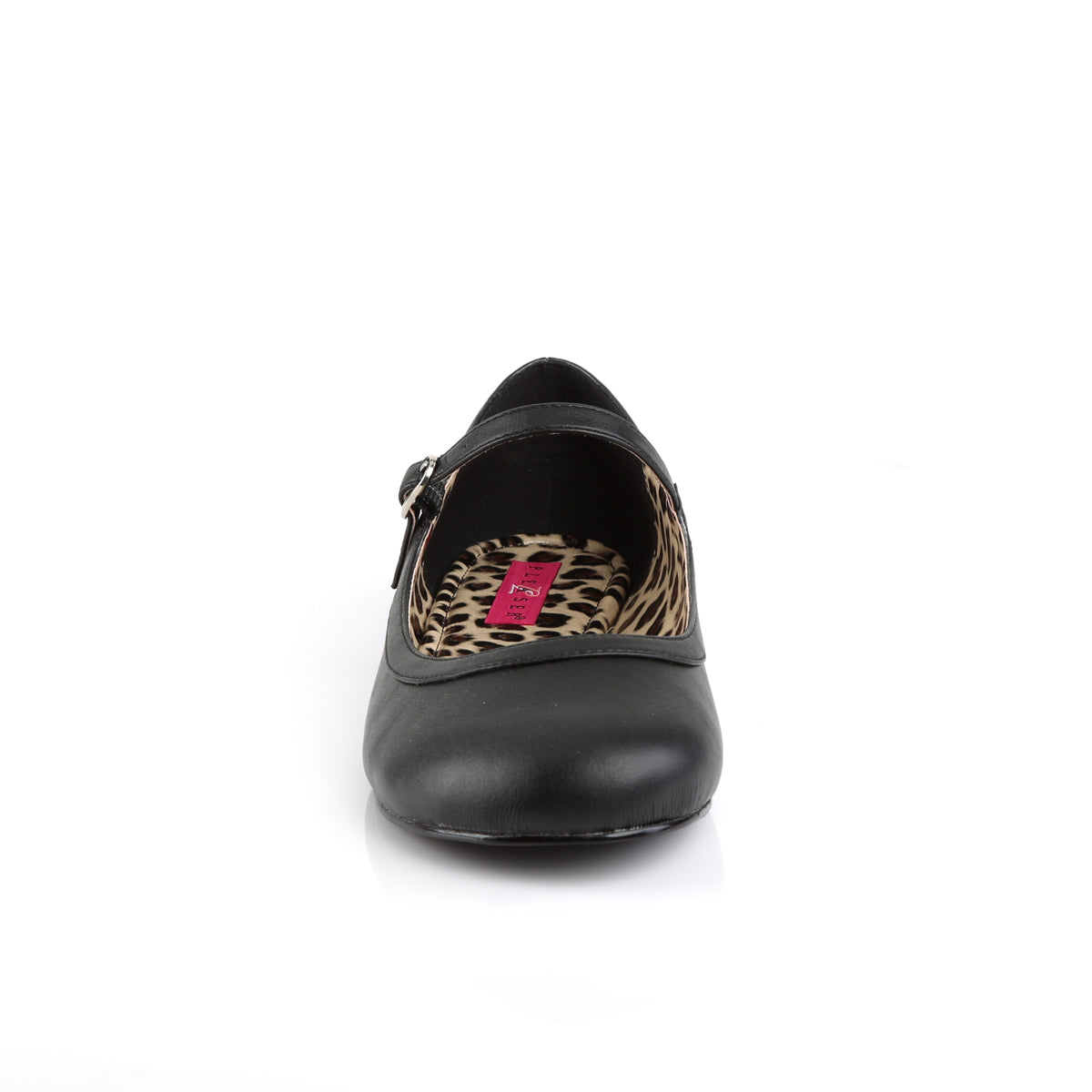 ANNA-02 Black Faux Leather Flat Ballet Black Multi view 5