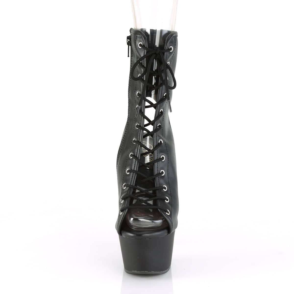 ASPIRE-1016 Black Calf High Peep Toe Boots