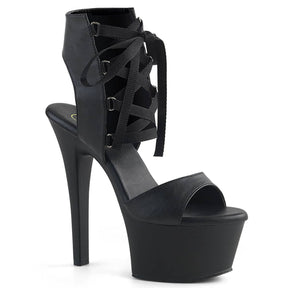 ASPIRE-600-14 Black Calf High Peep Toe High Heel