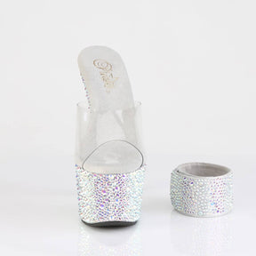 BEJEWELED-712MS Glitter Slide High Heel